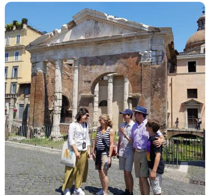 Il Portico d'Ottavia nel Ghetto Ebraico